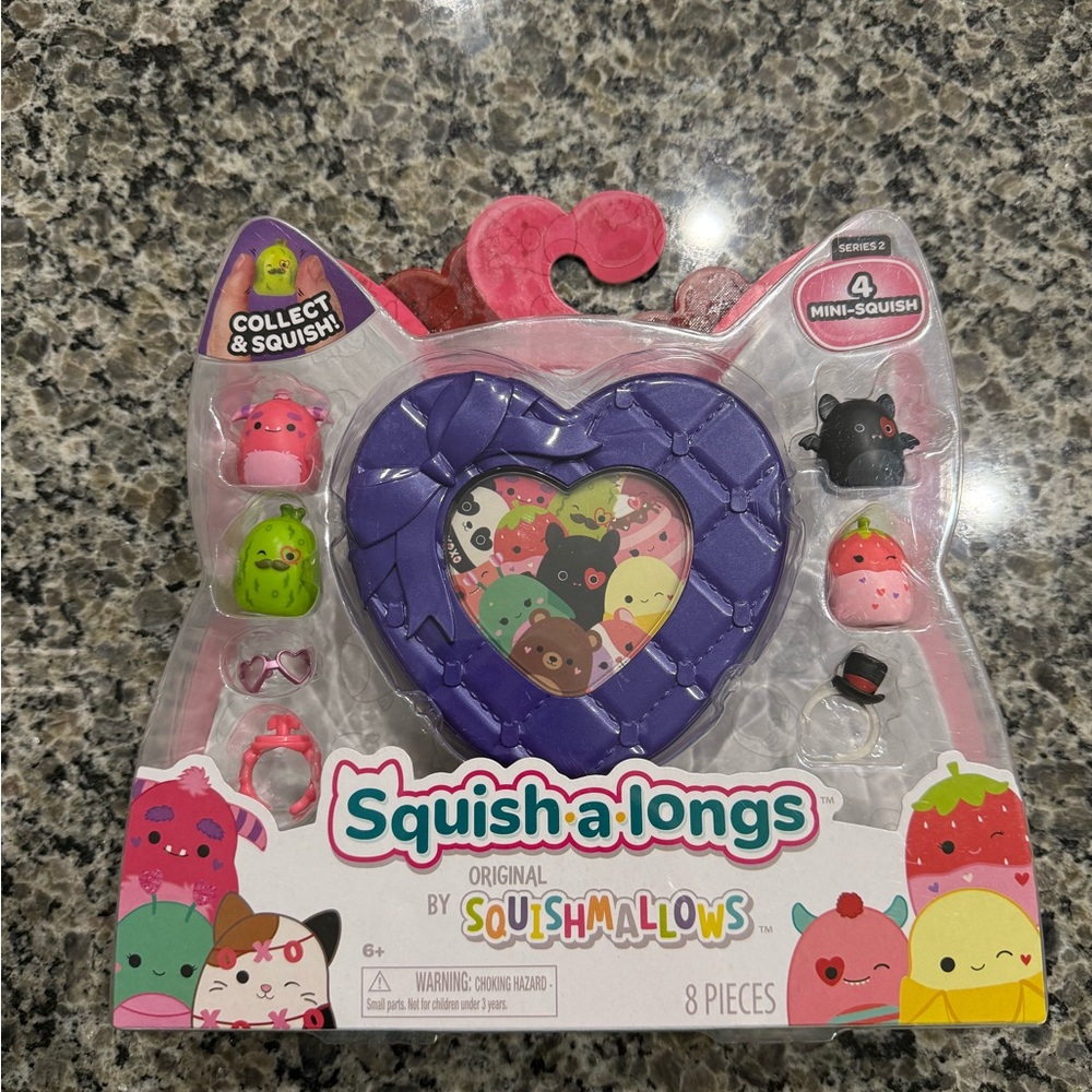 Squish-a-longs Original by Squishmallows Set - Valentines Set - Purple Series 2